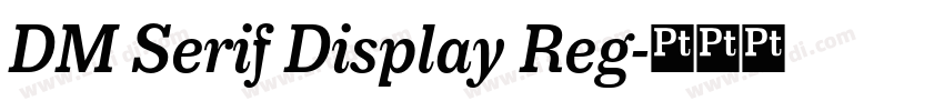 DM Serif Display Reg字体转换 DM Serif Display Reg字体转换